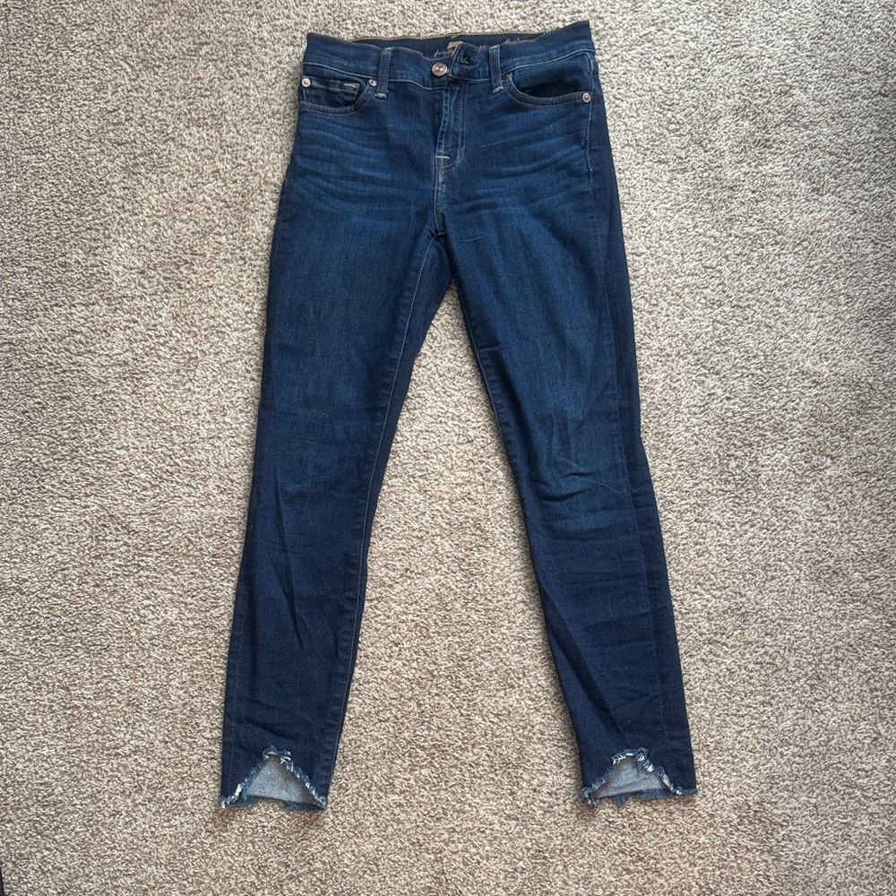 Woman 7 jeans. Skinny, distressed ankle fit.  Women's Jeans